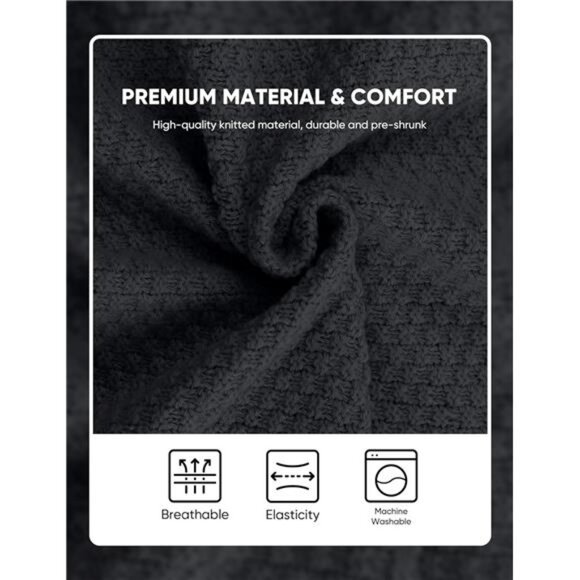 Mens Wool Blend Cardigan Sweater Long Sleeve V Neck Button Knit Casual Fall Wint - Picture 5 of 7